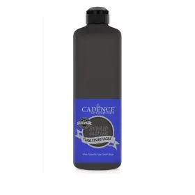 HSG091 Anthrasit Schwarz Multi-Oberfläche Silber Glitzernd Hybridfarbe 500ML