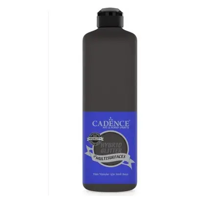HSG091 Anthrasit Schwarz Multi-Oberfläche Silber Glitzernd Hybridfarbe 500ML