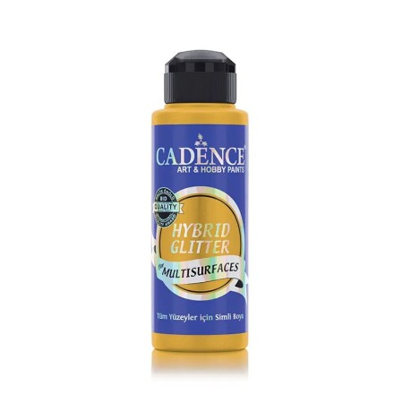 HSA103 Sun Yellow - Gold Glitter Hybrid Multisurface Paint 120ML