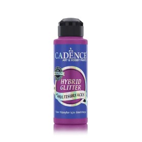 HSA107 Hazeran Purple - Gold Glitter Hybrid Multisurface Paint 120ML
