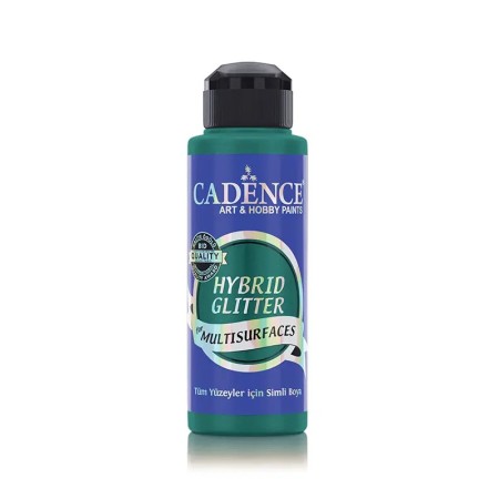 HSA111 Royal Grün Multi-Oberfläche Gold Glitzernd Hybridfarbe 120ML