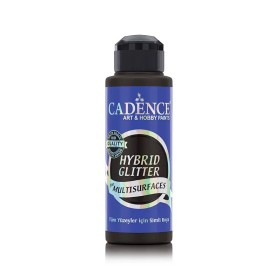 HSA060 Black - Gold Glitter Hybrid Multisurface Paint 120ML