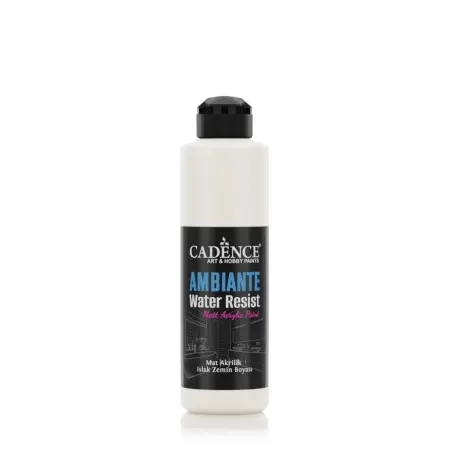 AW02 Pure White Ambiante Water Resist Acrylic Paint 250ML + Varnish Catalyst 10GR