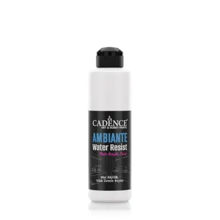 AW01 White Ambiante Water Resist Acrylic Paint 250ML + Varnish Catalyst 10GR