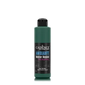AW14 Emerald Green Ambiante Water Resist Acrylic Paint 250ML + Varnish Catalyst 10GR