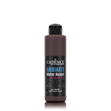 AW18 Dark Brown Ambiante Water Resist Acrylic Paint 250ML + Varnish Catalyst 10GR
