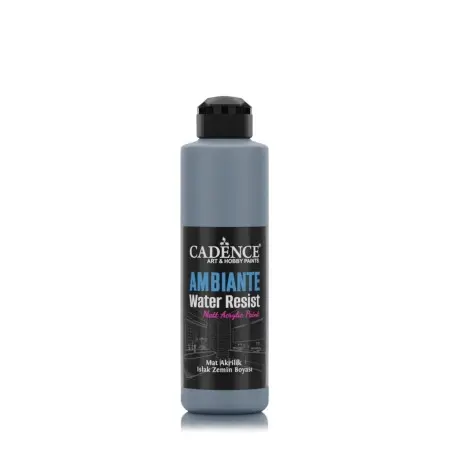 AW20 Dark Slate Gray Ambiante Water Resist Acrylic Paint 250ML + Varnish Catalyst 10GR