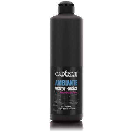 AW24 Black Ambiante Water Resist Acrylic Paint 500ML + Varnish Catalyst 20GR