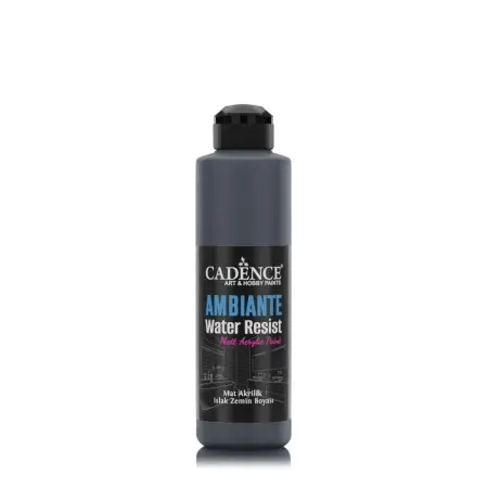 AW23 Anthracite Black Ambiante Water Resist Acrylic Paint 250ML + Varnish Catalyst 10GR