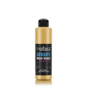 AWM03 Gold Ambiante Water Resist Metallic Paint 250ML + Varnish Catalyst 10GR