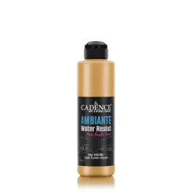 AWM04 Antique Gold Ambiante Water Resist Metallic Paint 250ML + Varnish Catalyst 10GR
