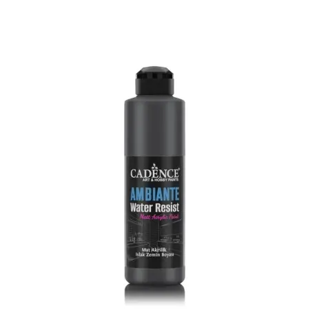 AWM08 Black Ambiante Water Resist Metallic Paint 250ML + Varnish Catalyst 10GR