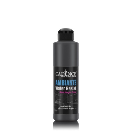 AWM08 Schwarz Metallic Ambiante Nassbodenfarbe 250ML + Katalysator 10GR