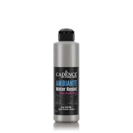 AWM06 Silver Ambiante Water Resist Metallic Paint 250ML + Varnish Catalyst 10GR