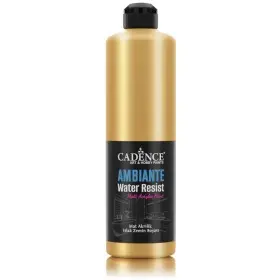 AWM03 Gold Ambiante Water Resist Metallic Paint 500ML + Varnish Catalyst 20GR