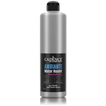 AWM06 Silver Ambiante Water Resist Metallic Paint 500ML + Varnish Catalyst 20GR