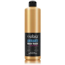 AWM04 Antique Gold Ambiante Water Resist Metallic Paint 500ML + Varnish Catalyst 20GR
