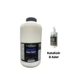 AW02 Pure White Ambiante Water Resist Acrylic Paint 2LT + Varnish Catalyst 80GR