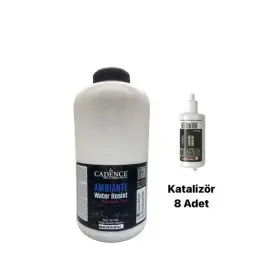 AW04 Antique White Ambiante Water Resist Acrylic Paint 2LT + Varnish Catalyst 80GR