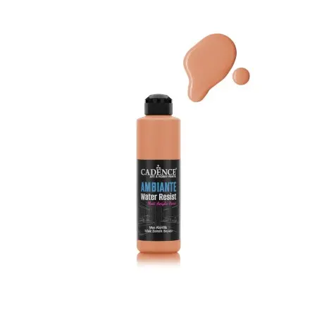 AW26 Light Orange Ambiante Water Resist Acrylic Paint 250ML + Varnish Catalyst 10GR