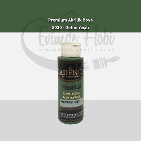 Premium Akrilik Boya 8030 Defne Yeşili 70ML