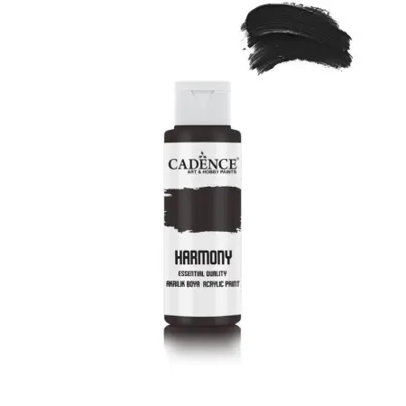 Har034 Black Acrylic Paint 59ML - Cadence Harmony Economic Acrylic Paint