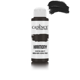 Har034 Black Acrylic Paint 120ML - Cadence Harmony Economic Acrylic Paint
