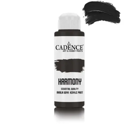 Har034 Black Acrylic Paint 120ML - Cadence Harmony Economic Acrylic Paint