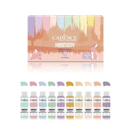 Harmony Acrylic Paint Set - Pastel Color Shades Set of 10