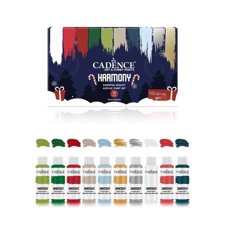 Harmony Akrilik Boya Seti - Yılbaşı Renk Tonları 10'lu Set