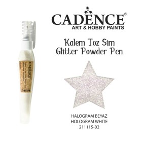 Stiftpulver-Glitzer Hologramm Weiß