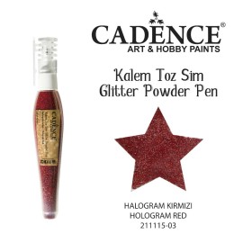 Stiftpulver-Glitzer Hologramm Rot