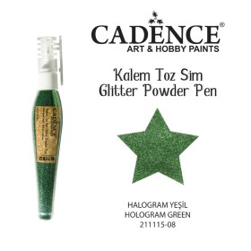 Stiftpulver-Glitzer Hologramm Grün