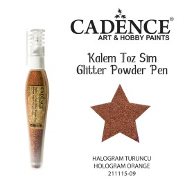 Stiftpulver-Glitzer Hologramm Orange
