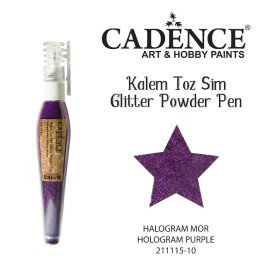 Stiftpulver-Glitzer Hologramm Violett
