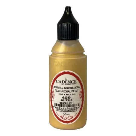 400 Knopffarbe Metallic Gold 50ML