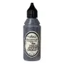 466 Knopffarbe Metallic Silber-Schwarz Glitzer 50ML