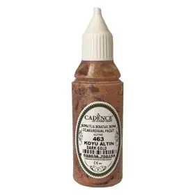 463 Knopffarbe Metallic Dunkel Gold Glitzer 50ML