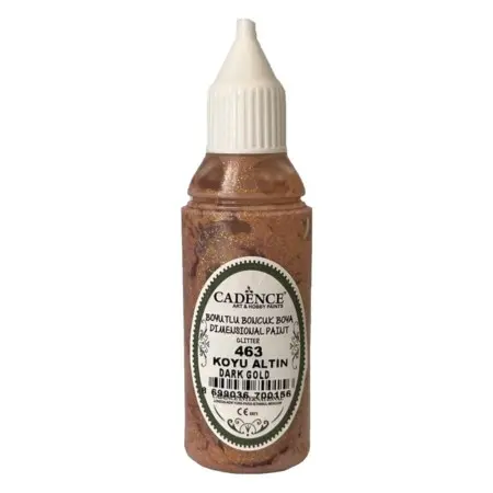 463 Knopffarbe Metallic Dunkel Gold Glitzer 50ML