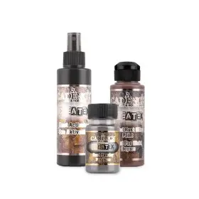  Rosteffektfarbe Set 1 - Rostfarbe + Aktivator + Eisenpulver
