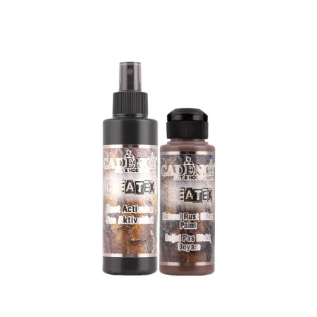 Rust Effect Paint Set2 -  Natural Rust Effect Paint + Rust Activator