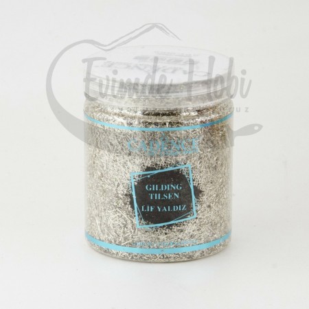GT-02 Faserige Glitzerfarbe Antique Silber
