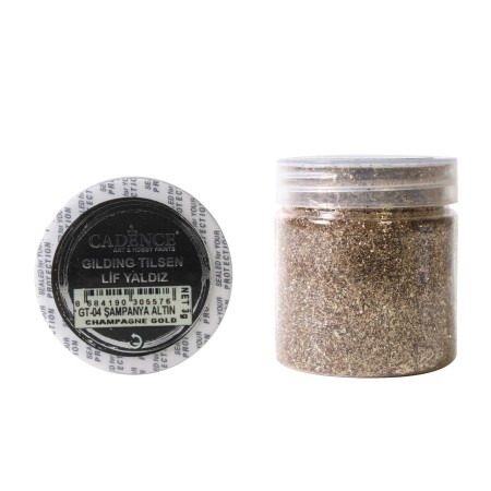 GT04 Faserige Glitzerfarbe Champagne 3GR