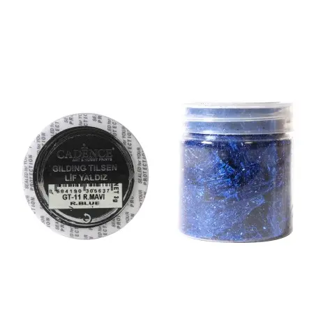 GT11 Faserige Glitzerfarbe Royalblau 3GR