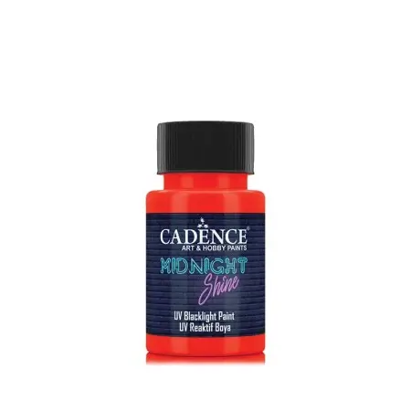 MS05 Orange Red Ultraviolet Reactive Paint 50ML