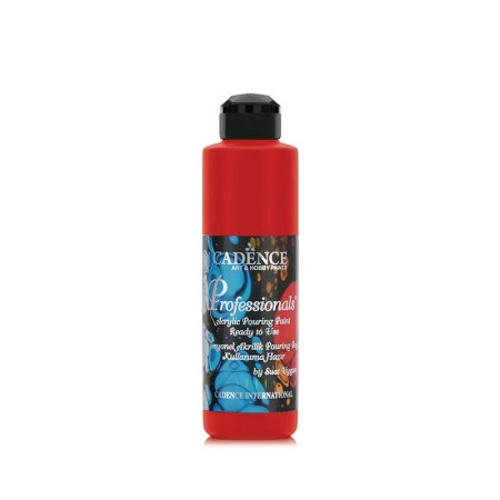 PP05 Crimson Kırmızı Profesyonel Hazır Pouring Boya 250ml