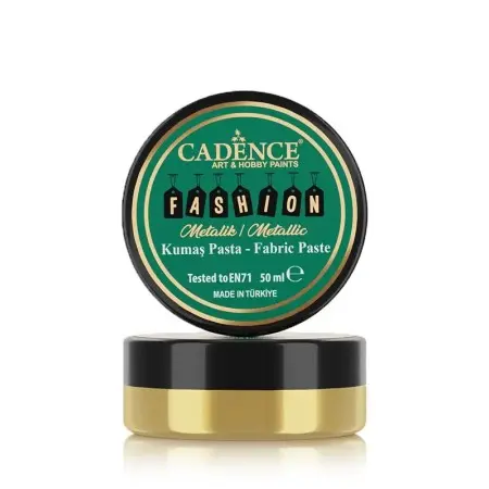 FMP02 Gold - Fashion Metallic Fabric Relief Paste 50ML