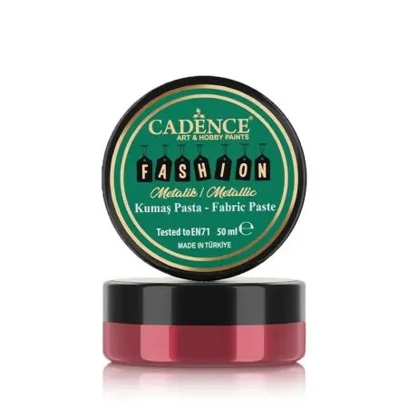 FMP05 Red - Fashion Metallic Fabric Relief Paste 50ML