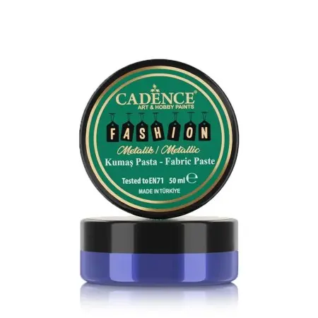 FMP10 Sax Blue - Fashion Metallic Fabric Relief Paste 50ML