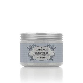 15835 Silver Glitter Fabric Relief Paste 150ML